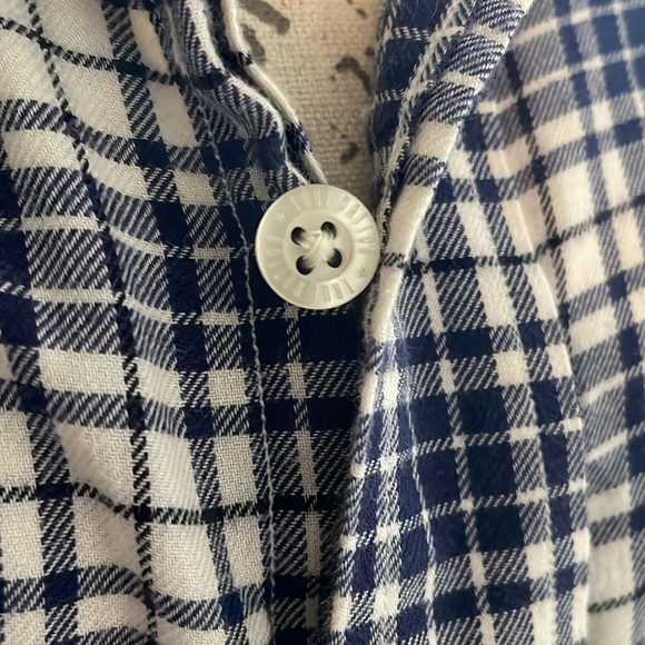 Lightweight flannel blue and white - Picture 3 of 8